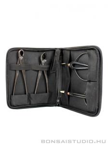 Bonsai szerszám készlet műbőr tokban 2.